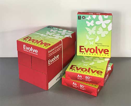 Evolve - das Umweltfreundliche Papier bei Soremba - IT & Bürotechnik